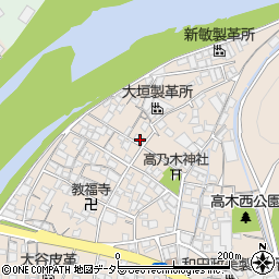 兵庫県姫路市花田町高木172周辺の地図