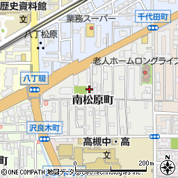 大阪府高槻市南松原町1-23周辺の地図