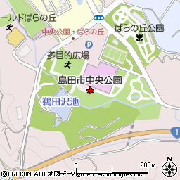 島田市中央公園周辺の地図