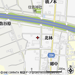 愛知県豊川市六角町北林79周辺の地図