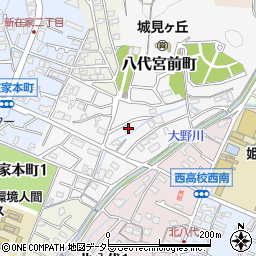 兵庫県姫路市八代宮前町13-13周辺の地図