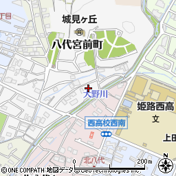 兵庫県姫路市八代宮前町9-19周辺の地図