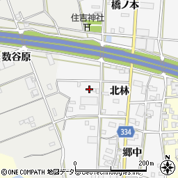 愛知県豊川市六角町北林80周辺の地図