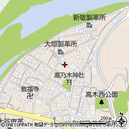 兵庫県姫路市花田町高木171周辺の地図