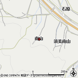 愛知県額田郡幸田町須美南山周辺の地図
