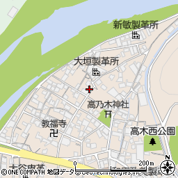 兵庫県姫路市花田町高木174周辺の地図