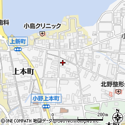 兵庫県小野市上本町186周辺の地図