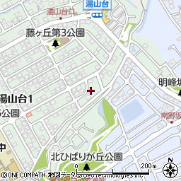 兵庫県川西市湯山台1丁目9周辺の地図