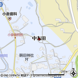 三重県伊賀市中友田周辺の地図