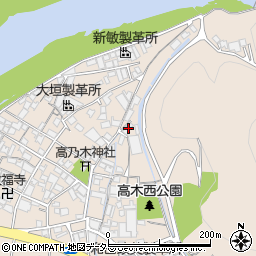 兵庫県姫路市花田町高木263周辺の地図