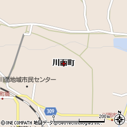 岡山県高梁市川面町周辺の地図
