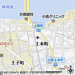 兵庫県小野市上本町79周辺の地図