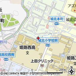 兵庫県姫路市城北本町2-6周辺の地図