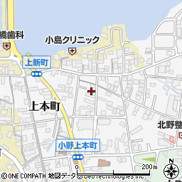 兵庫県小野市上本町183周辺の地図