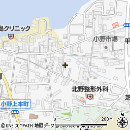 兵庫県小野市上本町162周辺の地図