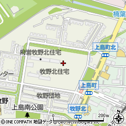 大阪府枚方市牧野北町9-17周辺の地図