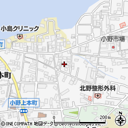 兵庫県小野市上本町165周辺の地図