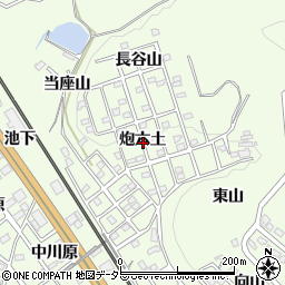 愛知県豊川市御油町炮六土周辺の地図