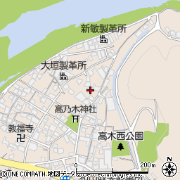 兵庫県姫路市花田町高木161周辺の地図