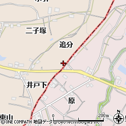 愛知県豊川市金沢町追分1周辺の地図