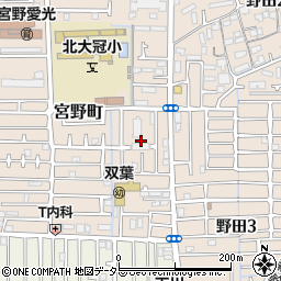 大阪府高槻市宮野町12周辺の地図
