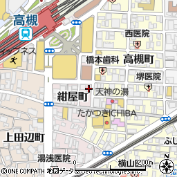 大阪府高槻市紺屋町周辺の地図