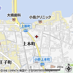 兵庫県小野市上本町174周辺の地図