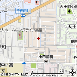 大阪府高槻市千代田町周辺の地図