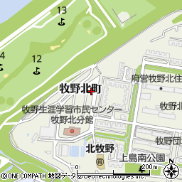 大阪府枚方市牧野北町13-21周辺の地図