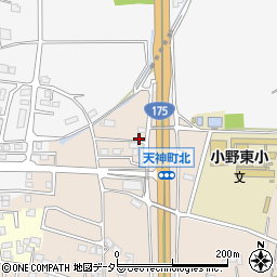 兵庫県小野市天神町1185-83周辺の地図