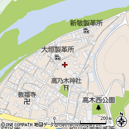 兵庫県姫路市花田町高木169周辺の地図