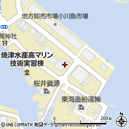 小川漁協外港製氷工場周辺の地図