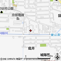 京都府城陽市寺田庭井周辺の地図
