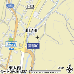愛知県蒲郡市清田町井戸ケ沢周辺の地図