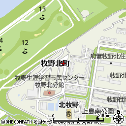 大阪府枚方市牧野北町13-22周辺の地図