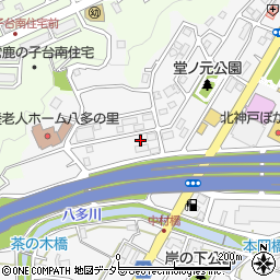 兵庫県神戸市北区八多町中1329周辺の地図