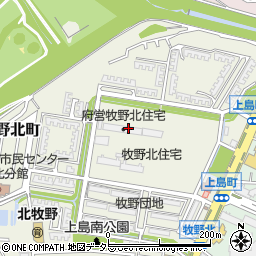 大阪府枚方市牧野北町9-2周辺の地図