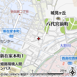 兵庫県姫路市八代宮前町16-3周辺の地図