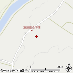 広島県庄原市高茂町267周辺の地図