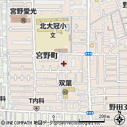 大阪府高槻市宮野町12-39周辺の地図