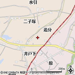愛知県豊川市金沢町追分14周辺の地図
