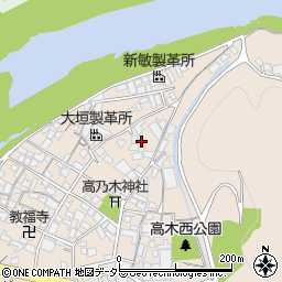 兵庫県姫路市花田町高木164周辺の地図