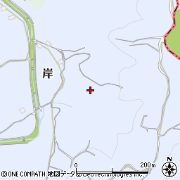 静岡県島田市岸周辺の地図