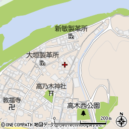 兵庫県姫路市花田町高木166周辺の地図