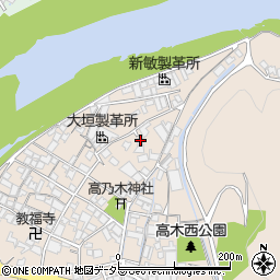 兵庫県姫路市花田町高木168周辺の地図