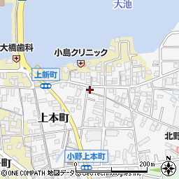 兵庫県小野市上本町172周辺の地図