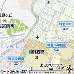 兵庫県姫路市城北本町3-7周辺の地図