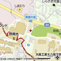 京都府八幡市美濃山西ノ口1周辺の地図