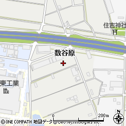 愛知県豊川市千両町数谷原周辺の地図