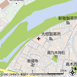 兵庫県姫路市花田町高木176周辺の地図